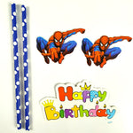 Decoração de Aniversário do Homem Aranha Azul