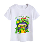 Camisa Feliz Aniversário As Tartarugas Ninja - PP a XXG