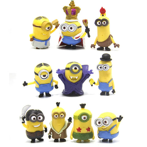 Pack com 10 Action Figures dos Minions