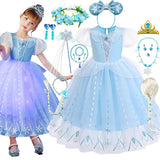 Fantasia Elsa Princesa da Disney - 2 a 8 anos