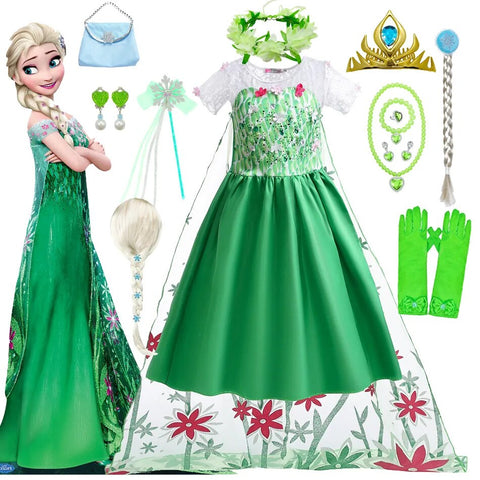 Fantasia Elsa de Frozen Febre Congelante - 3 a 10 anos