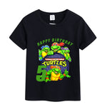 Camisa Feliz Aniversário As Tartarugas Ninja - PP a XXG