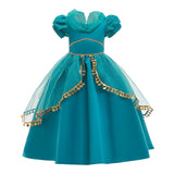 Vestido Fantasia Princesa Jasmine - 2 a 10 anos