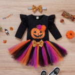 Conjunto Body, Saia e Faixinha Bruxinha Halloween - 6 a 24 meses