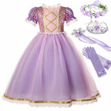 Vestido Rapunzel - 2 a 10 Anos