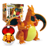 Pokemons Pokeballs Brinquedo de transformação do Pikachu, Charizard, Mewtwo, Blastoise, Venusaur ou Gyarados