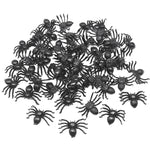 Lote de 50 Aranhas Negras Para Decoração