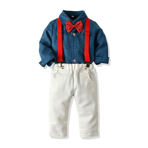Conjunto de roupa de festa, para meninos de 18 meses a 5 anos - 2 peças