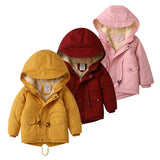 Jaqueta de inverno para meninos com capuz - 2 a 10 anos