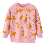 Suéter rosa estampado - 2 a 7 anos