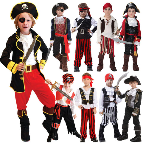 Fantasia de Capitão Pirata Infantil Meninos Completa