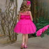 Vestido Rosa com Luzes LED - 1 a 6 anos